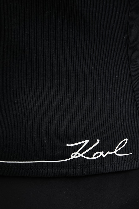 Karl Lagerfeld top dámsky z viskózy B2W44008 čierna
