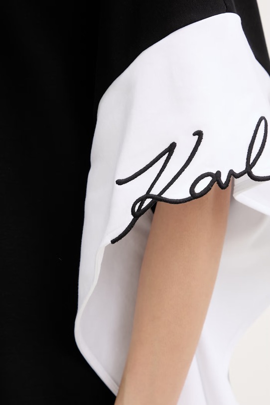 Karl Lagerfeld tričko dámské bavlněné B2W17005 černá