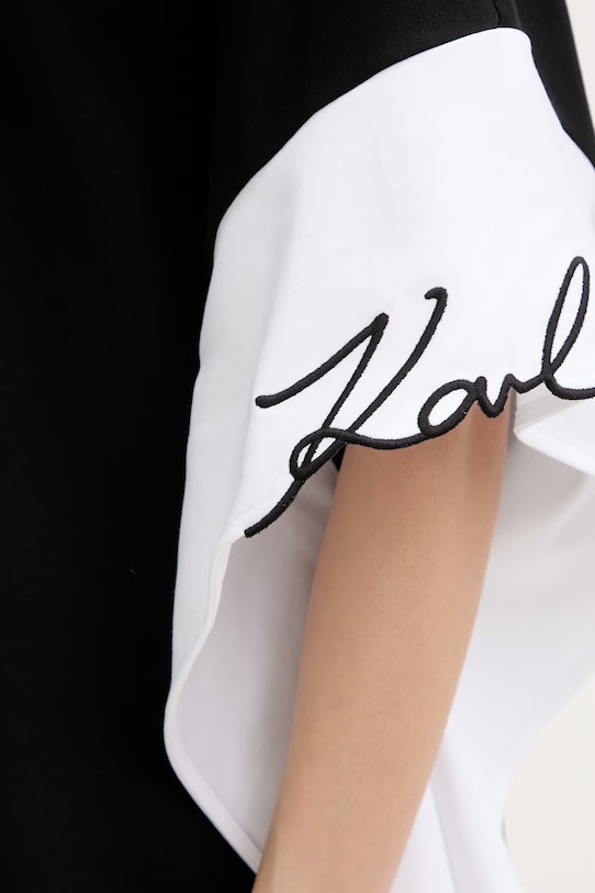 Karl Lagerfeld tričko dámské bavlněné B2W17005 černá