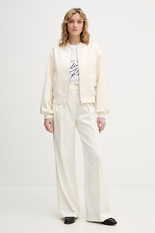 Karl Lagerfeld tričko ženské bavlněné B2W17104 bílá SS26