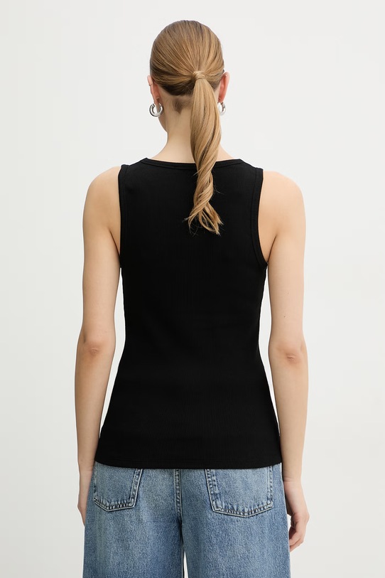 Oblečení Karl Lagerfeld dámský top bavlněný s elastanem B2W17092 černá