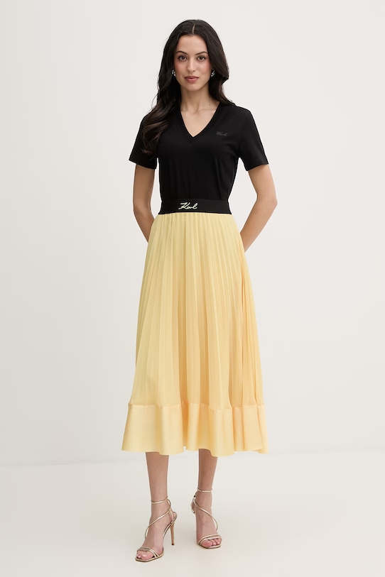 Karl Lagerfeld tričko ženské bavlněné B2W17096 černá AA00