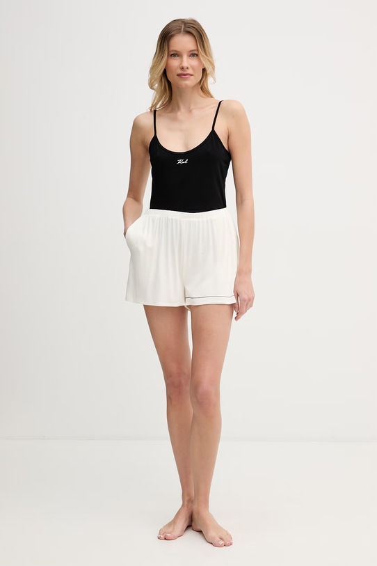 Karl Lagerfeld top damskie bawełniane z elastanem 2-pack B1W47021 czarny SS26