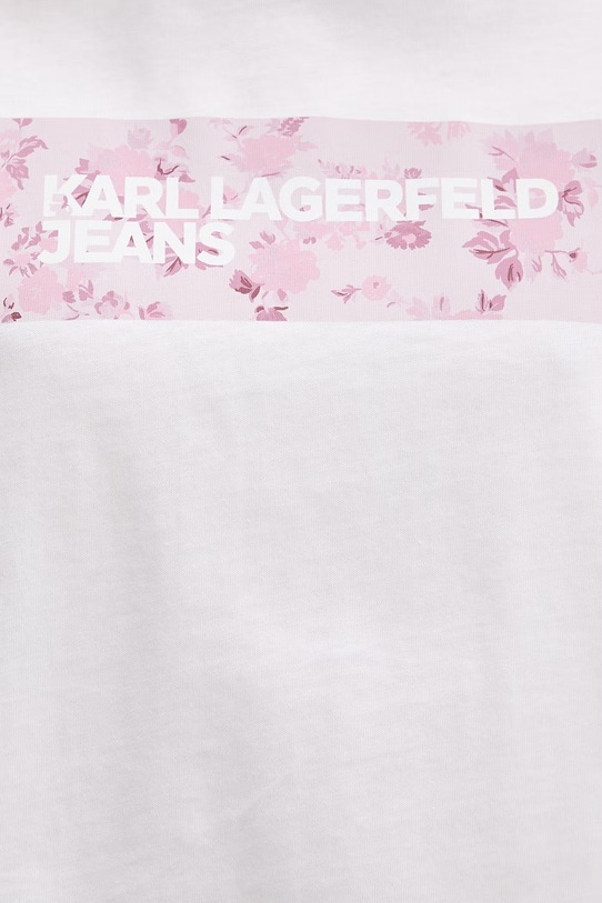 Bavlnené tričko Karl Lagerfeld Jeans B2W17071 biela