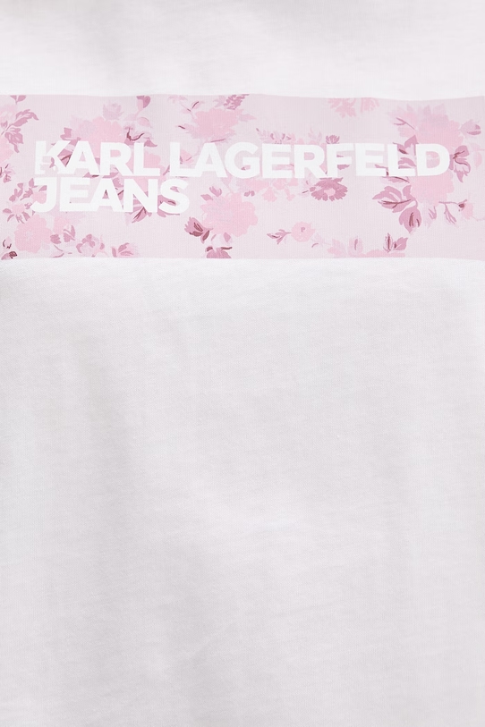 Bavlnené tričko Karl Lagerfeld Jeans B2W17071 biela