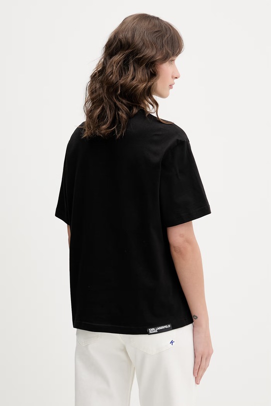 Oblečenie Karl Lagerfeld Jeans dámske bavlnené B2W17073 čierna