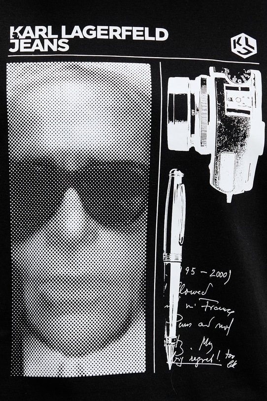 Karl Lagerfeld Jeans dámske bavlnené B2W17073 čierna