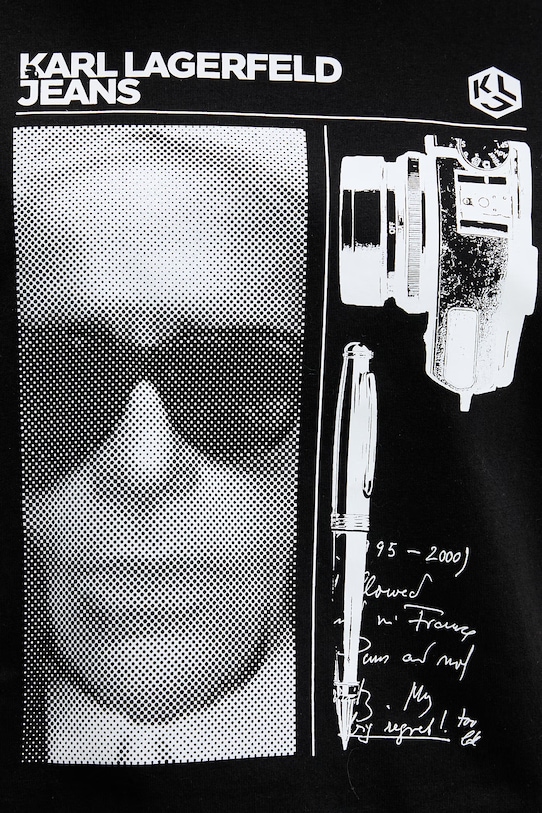 Karl Lagerfeld Jeans dámske bavlnené B2W17073 čierna