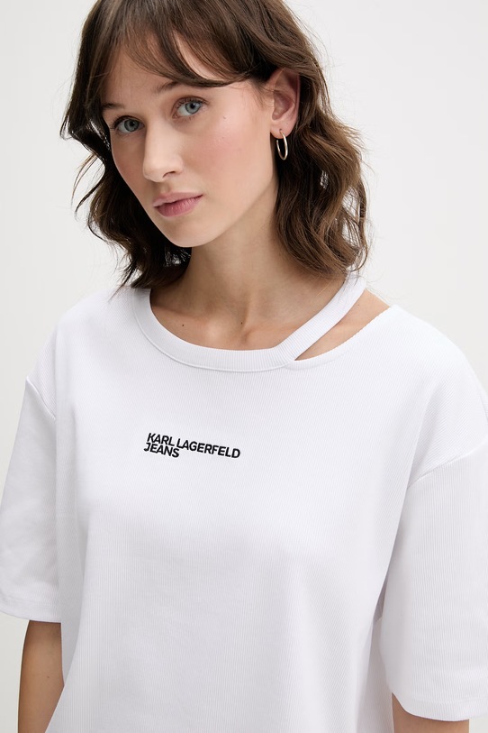 Karl Lagerfeld Jeans t-shirt damski biały B2W17077