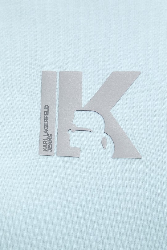 Karl Lagerfeld Jeans tričko dámske bavlnené B2W17064 modrá