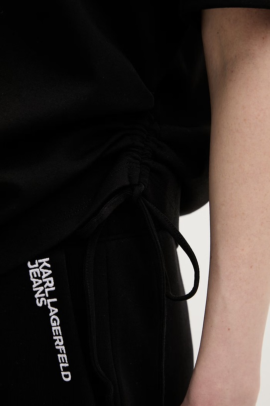 Karl Lagerfeld Jeans kratka majica ženska B2W17074 črna