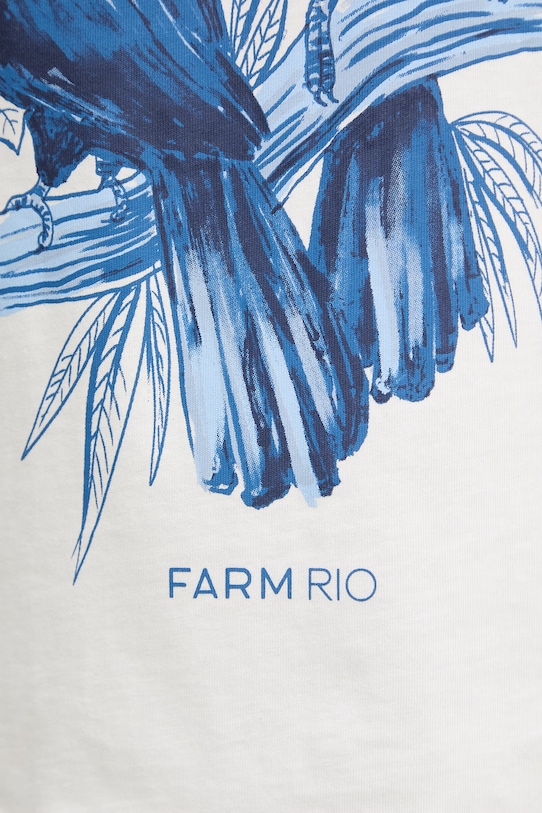 Βαμβακερό τοπ Farm Rio 349809 λευκό