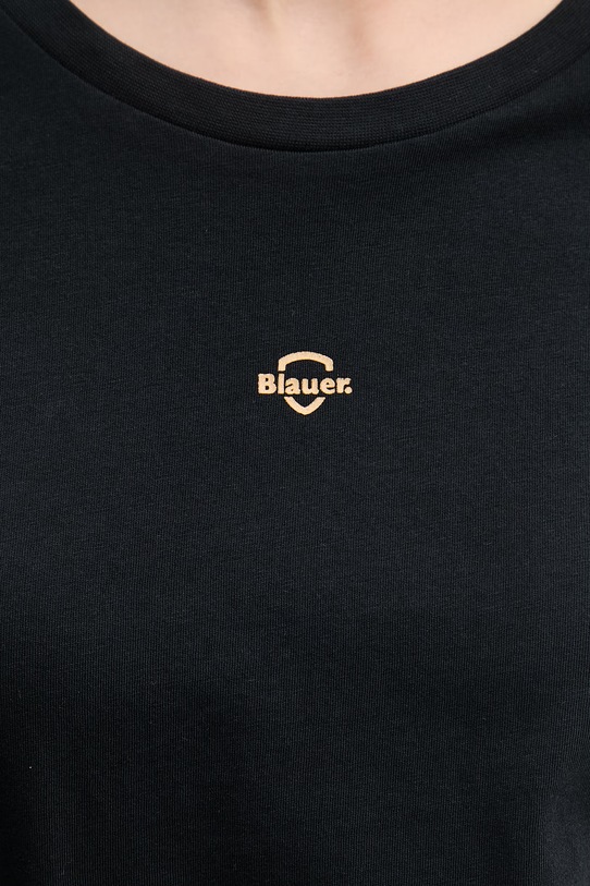 Blauer t-shirt damski bawełniany PUMPIES BLDH02211 czarny