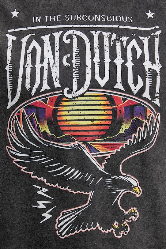 Von Dutch T-shirt damski bawełniany VD.2.TR.ROAD szary