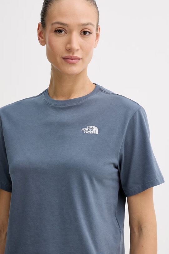 The North Face crop top damski Essential Simple Dome niebieski NF0A8FDH0U31