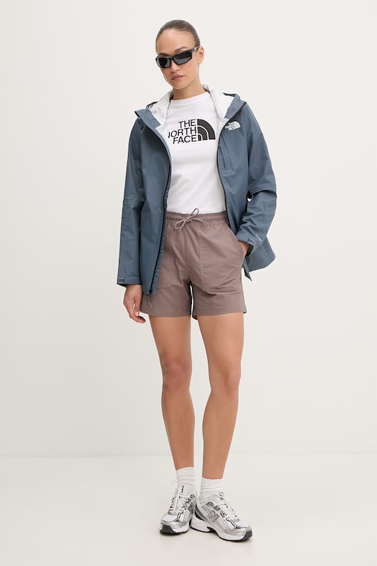 The North Face t-shirt damski bawełniany EVOLUTION NF0A8FX6FN41 biały SS26