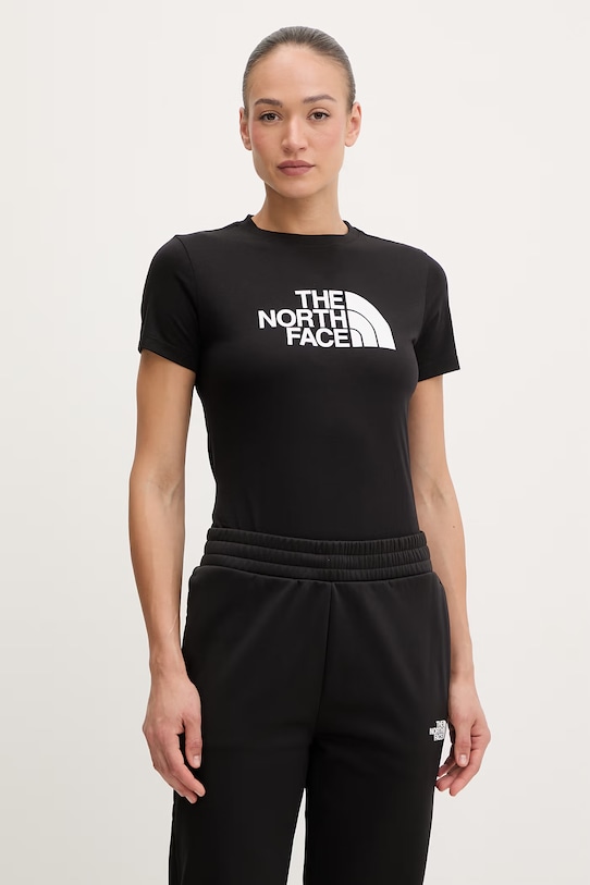 The North Face t-shirt damski z bawełną EVOLUTION czarny NF0A8FX6JK31