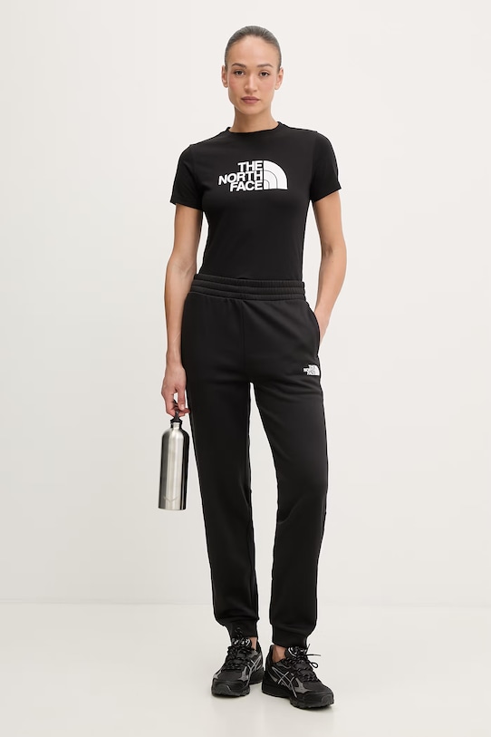 The North Face t-shirt damski z bawełną EVOLUTION NF0A8FX6JK31 czarny SS26