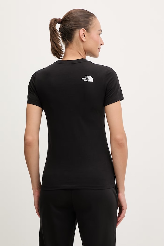 Odzież The North Face t-shirt damski z bawełną EVOLUTION NF0A8FX6JK31 czarny