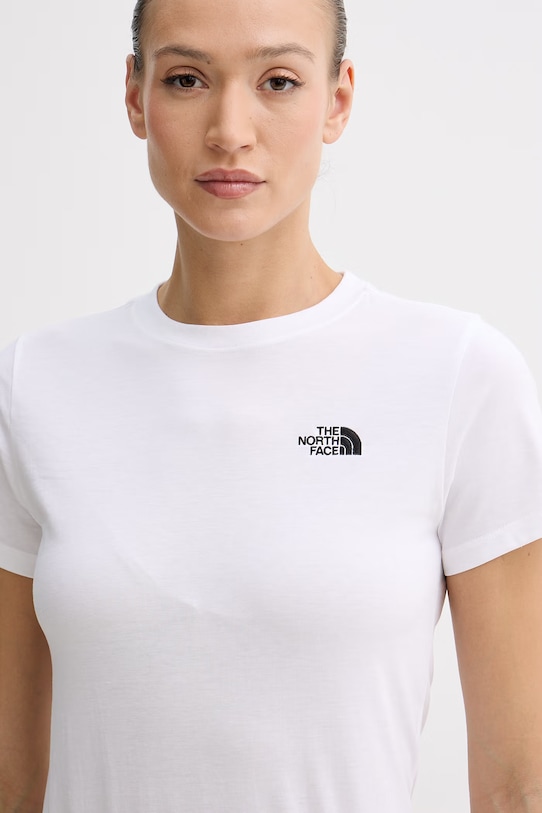 The North Face t-shirt damski EVOLUTION biały NF0A8FX7FN41