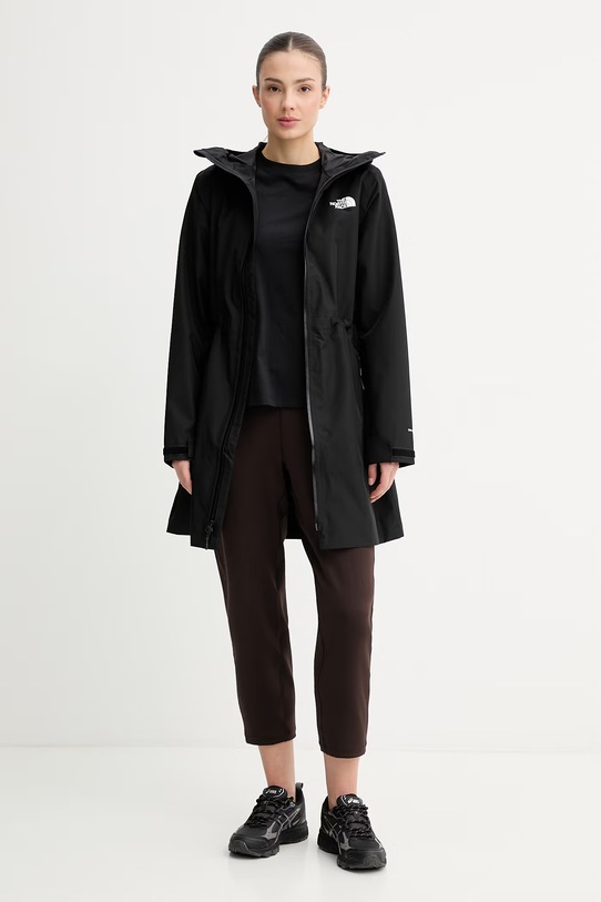 The North Face t-shirt damski z bawełną EVOLUTION NF0A8FX7JK31 czarny SS26