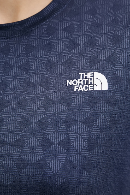 The North Face t-shirt treningowy damski FLEX EMBOSSED NF0A8G8C8K21 granatowy