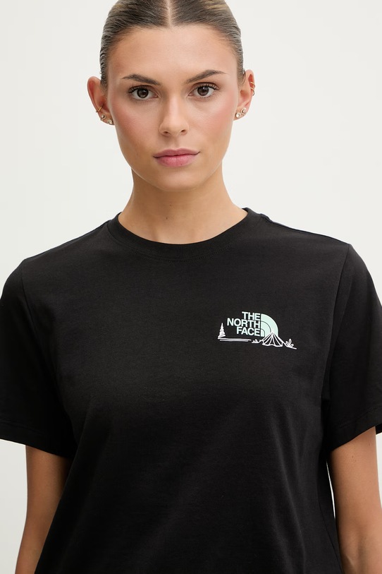 The North Face t-shirt damski MONTE czarny NF0A8GA9JK31