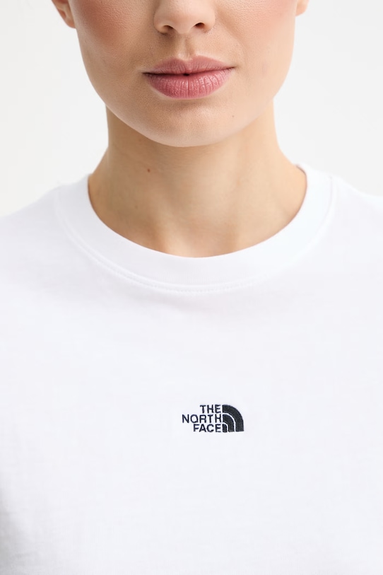 The North Face t-shirt damski bawełniany ESSENTIAL NF0A8GR1FN41 biały