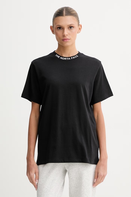 The North Face t-shirt damski bawełniany ZUMU czarny NF0A8GUSJK31