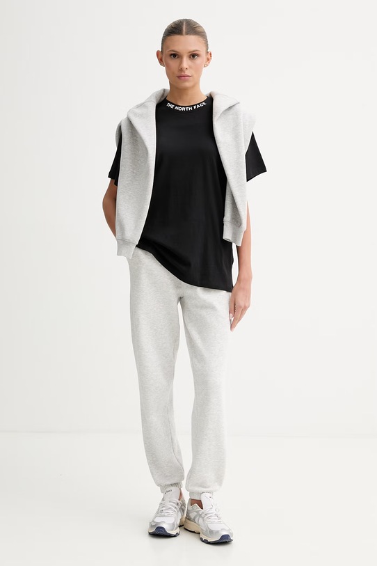 The North Face t-shirt damski bawełniany ZUMU NF0A8GUSJK31 czarny SS26