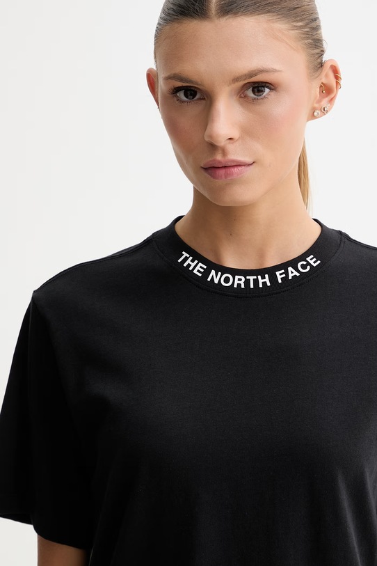 The North Face t-shirt damski bawełniany ZUMU czarny NF0A8GUSJK31