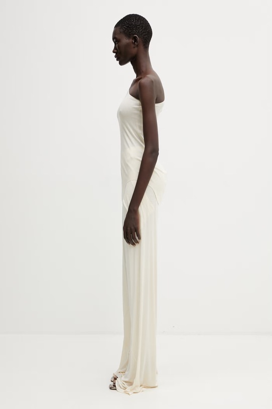 Rick Owens Lilies top damski z wiskozy LI01F7105.RRV beżowy SS26