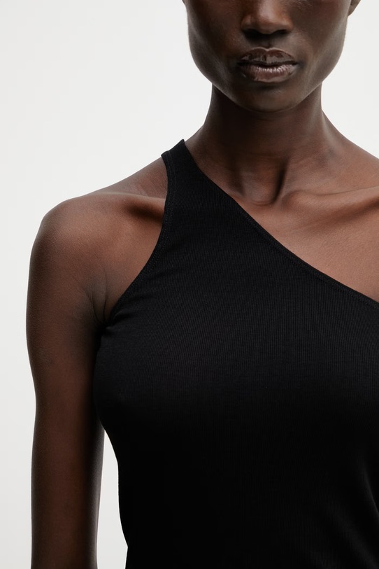 Rick Owens Lilies top z wiskozy damski czarny LI01F7105.RRV