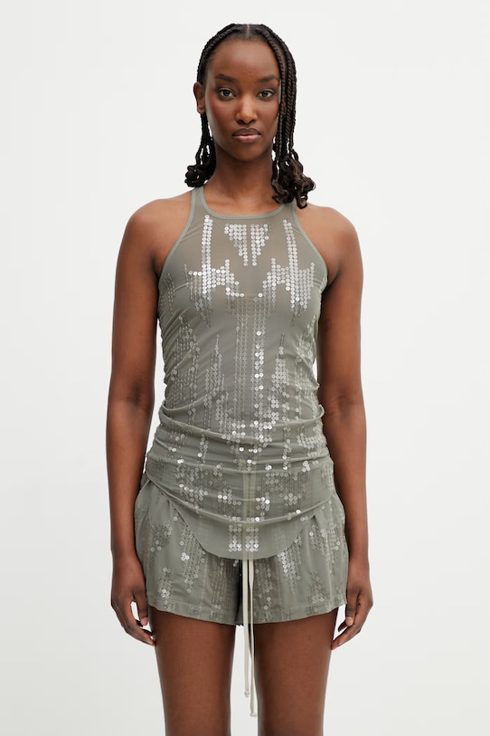 Rick Owens Lilies halenka na ramínka dámská Basic zelená LI01F7101.TUSM21