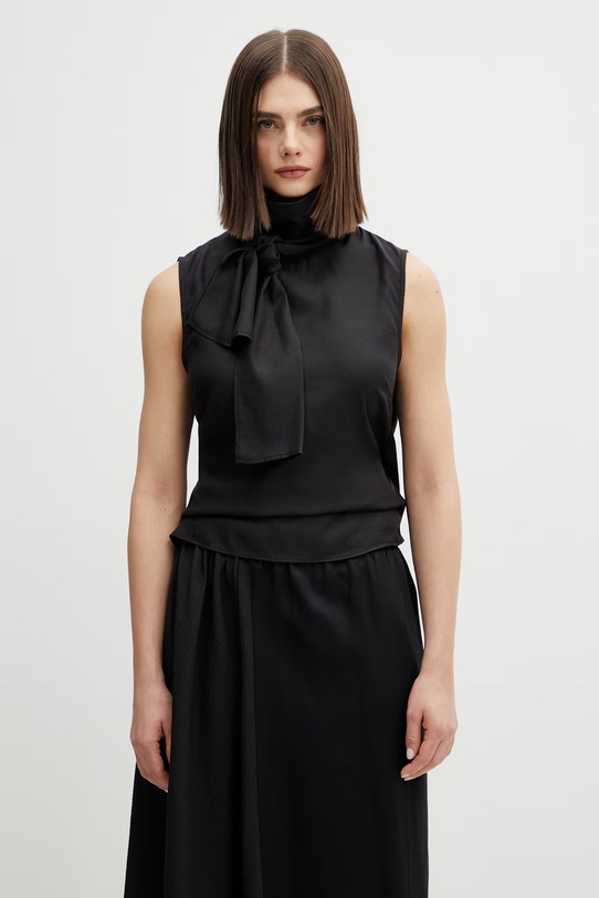 Our Legacy bluzka Virtuous gładkie czarny W2262VSB