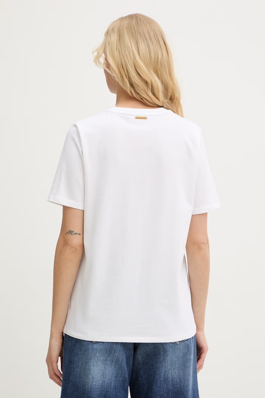 Odzież MICHAEL Michael Kors t-shirt damski bawełniany MS651SC97J biały