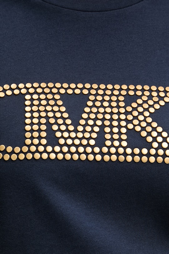 MICHAEL Michael Kors t-shirt damski bawełniany MS651SC97J granatowy