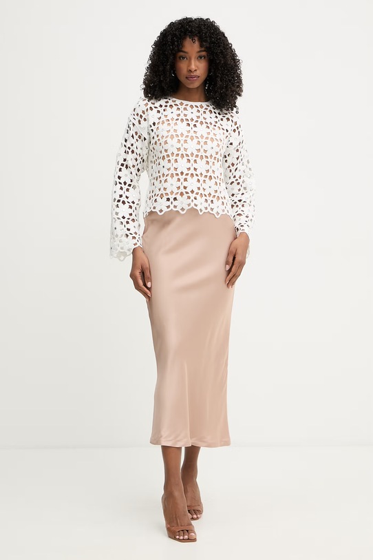 MICHAEL Michael Kors bluzka damska MS651ZMKNE biały SS26