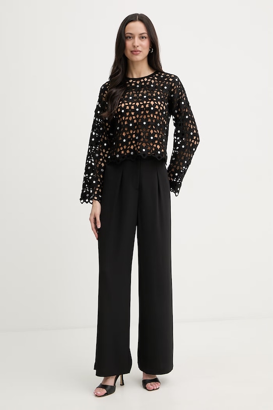 MICHAEL Michael Kors bluză pentru femei MS651ZMKNE negru SS26