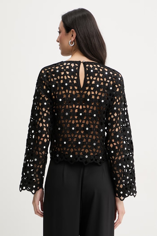 Odzież MICHAEL Michael Kors bluzka damska MS651ZMKNE czarny