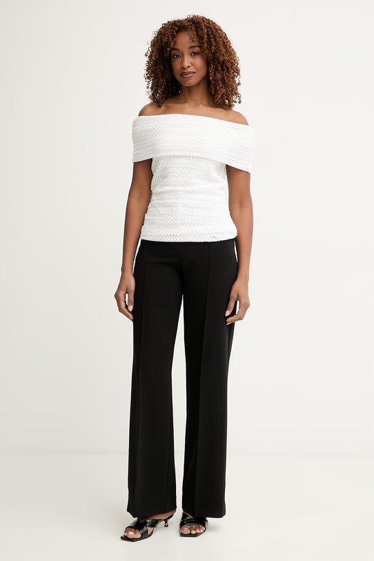 MICHAEL Michael Kors bluzka z odkrytymi ramionami damska MS651ZVKS1 biały SS26