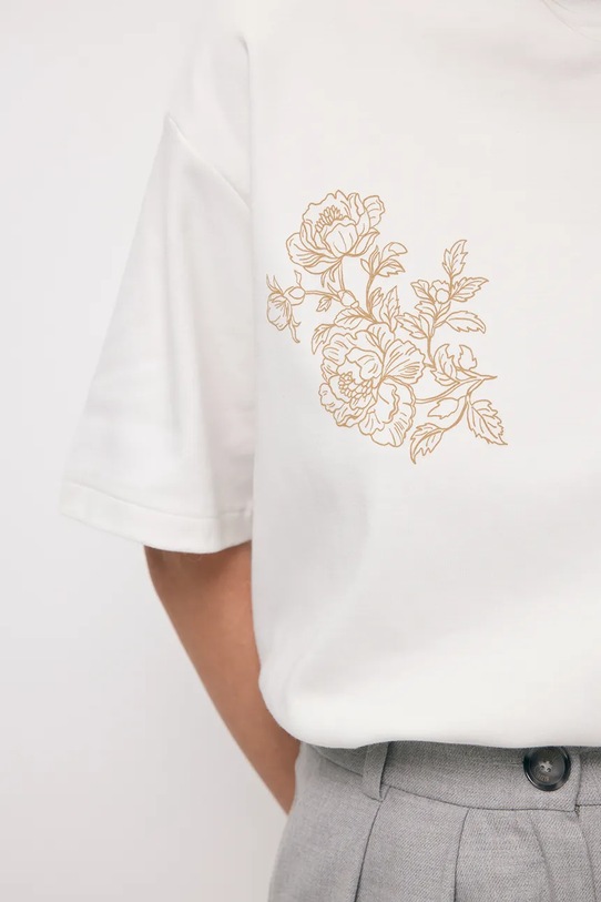 Bizuu t-shirt FANYA biały FANYA.KREMOWY