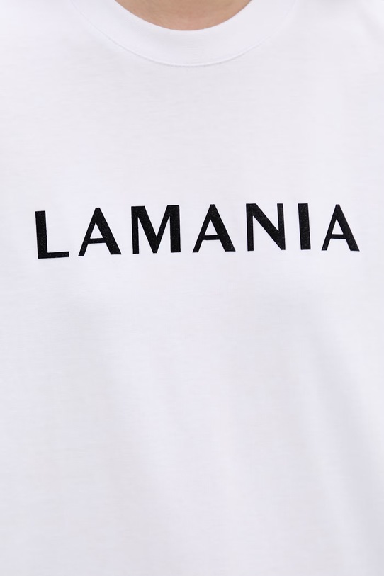 La Mania T-shirt damski bawełniany CHUCK CHUCK biały