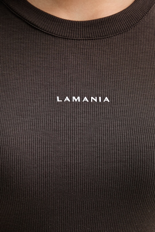 La Mania tricou pentru femei, cu vâscoză MIKA MIKA maro