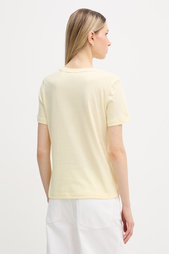 Odzież Gant t-shirt damski bawełniany 4201487 żółty