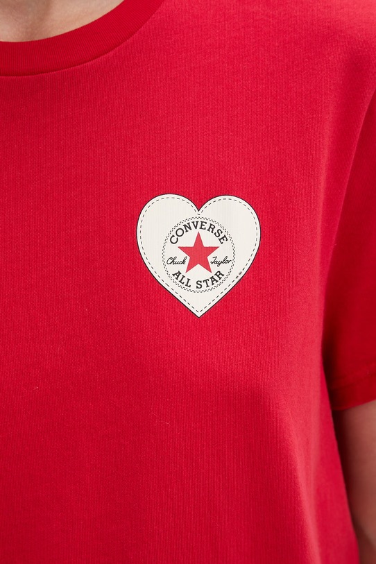 Converse t-shirt damski bawełniany x CHUCKS IN LOVE CVW6T130