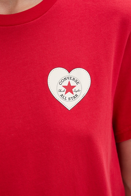 Converse t-shirt damski bawełniany x CHUCKS IN LOVE CVW6T130
