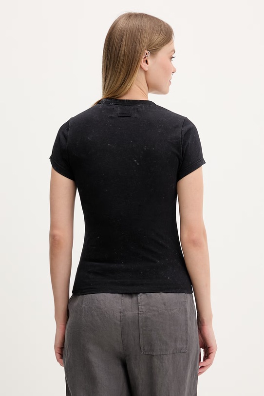 Abbigliamento Juicy Couture t-shirt da donna in cotone HERITAGE HILTON JCDBJ126961 nero