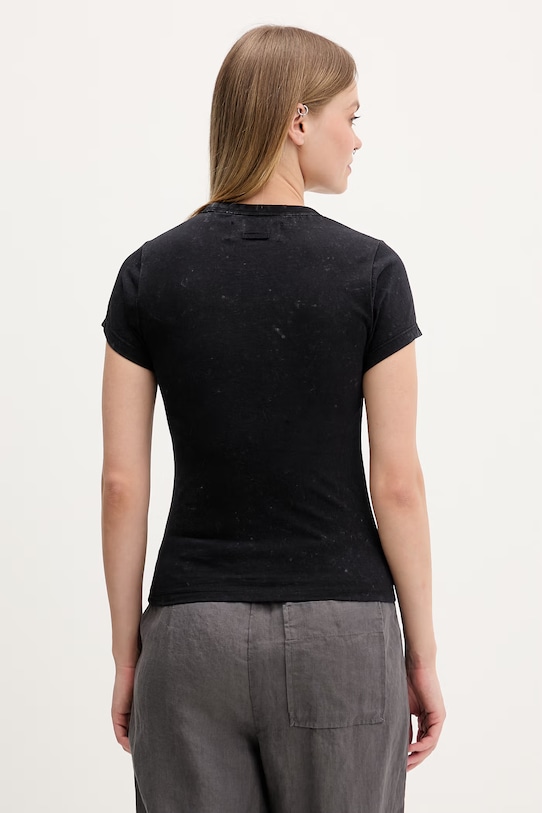 Abbigliamento Juicy Couture t-shirt da donna in cotone HERITAGE HILTON JCDBJ126961 nero