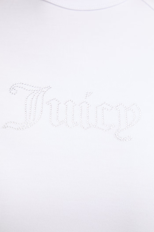 Juicy Couture t-shirt damski z modalu JC BABY TEE JCWCT126317 biały